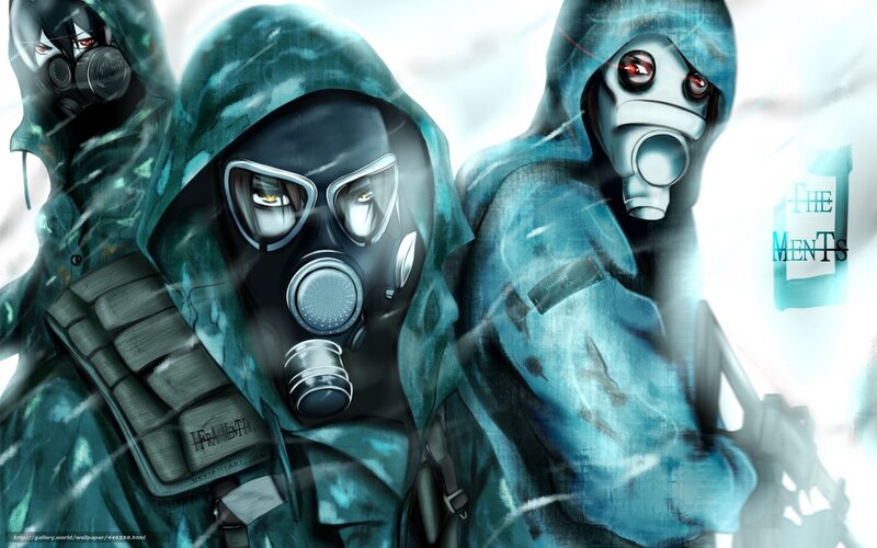 gas mask soldiers