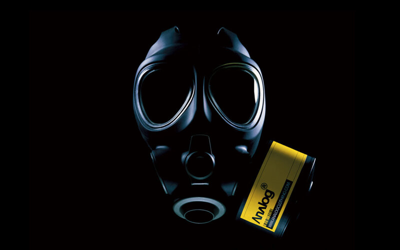 gas mask with filter