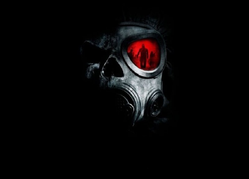 Gas Mask with Red Lens