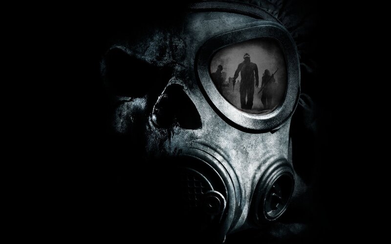 Gas Mask with Skull