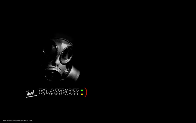 gas mask with text