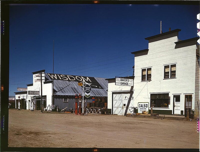 Gas station in Wisdom, Montana