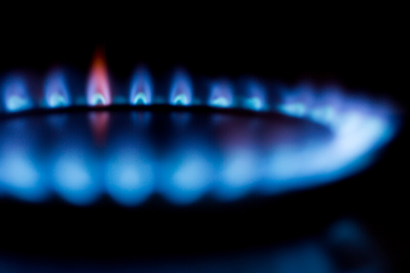 Gas Stove Burner — Blue, Dark