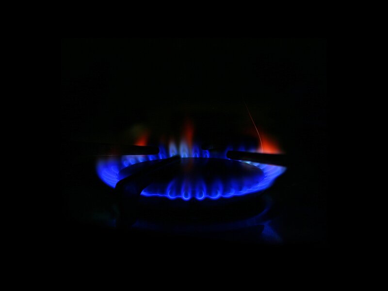 Gas Stove Burner — Blue