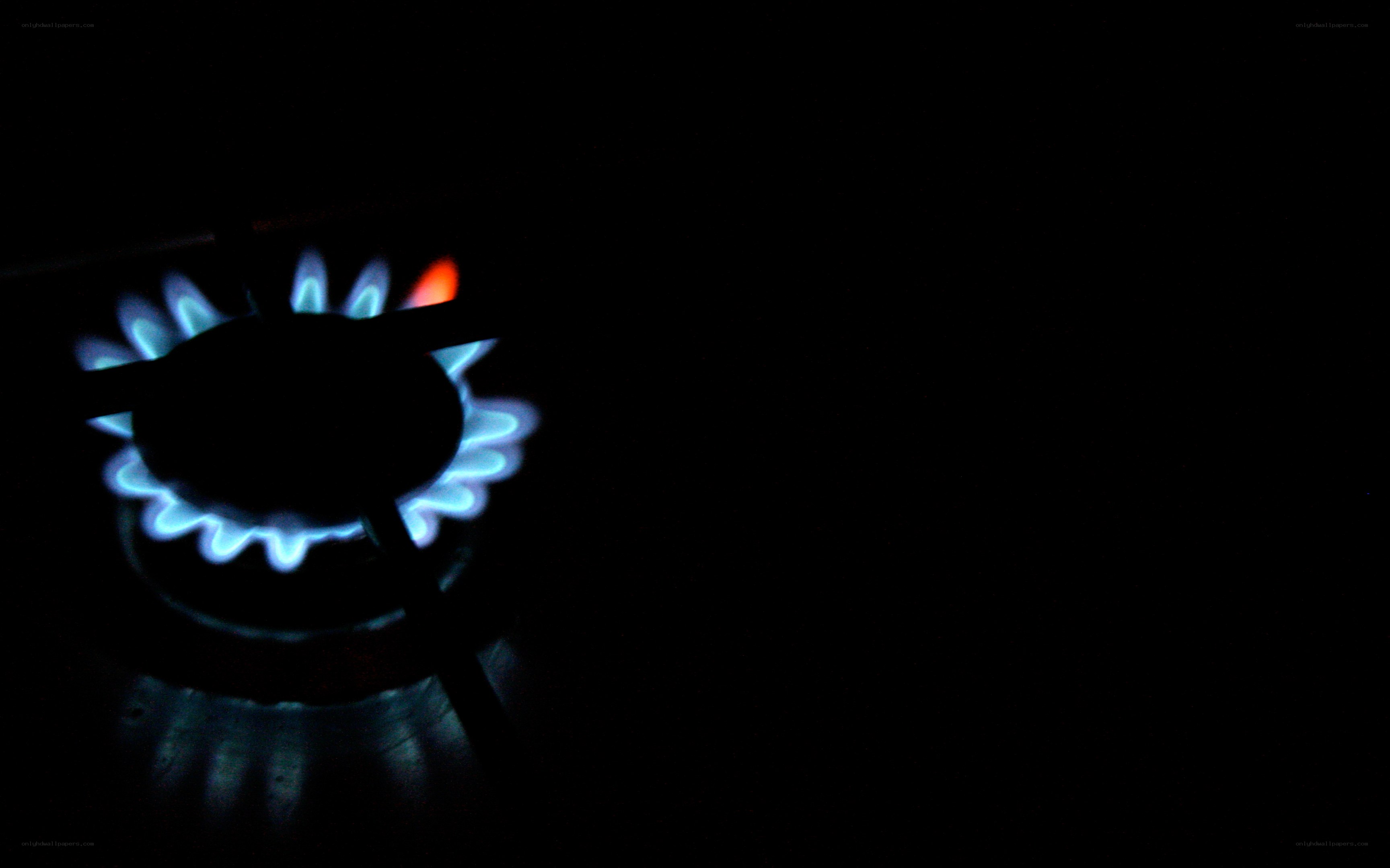 gas stove burner flame