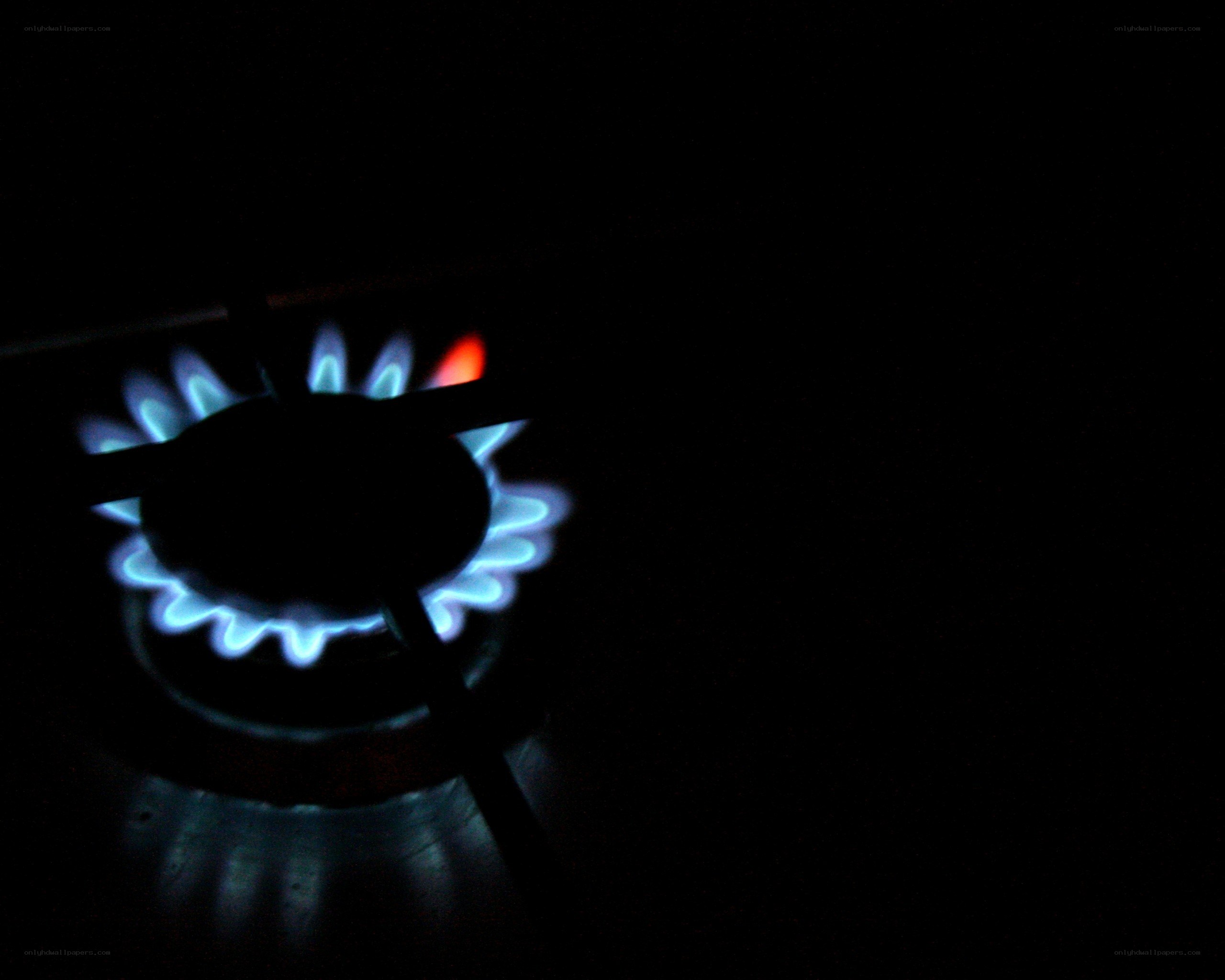 gas stove burner flame