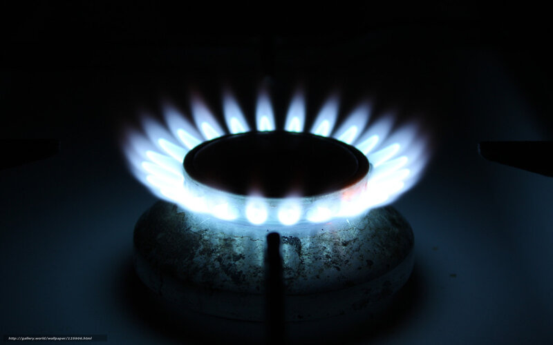 gas stove burner flame