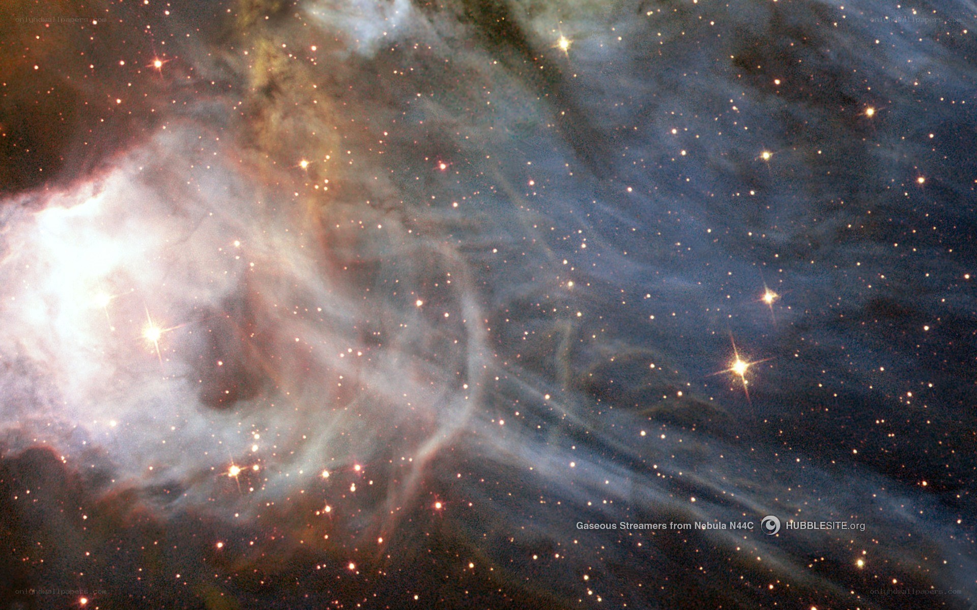 Gaseous Streamers from Nebula N44C
