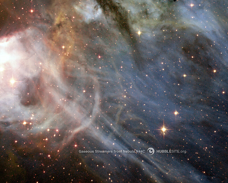 Gaseous Streamers from Nebula N44C