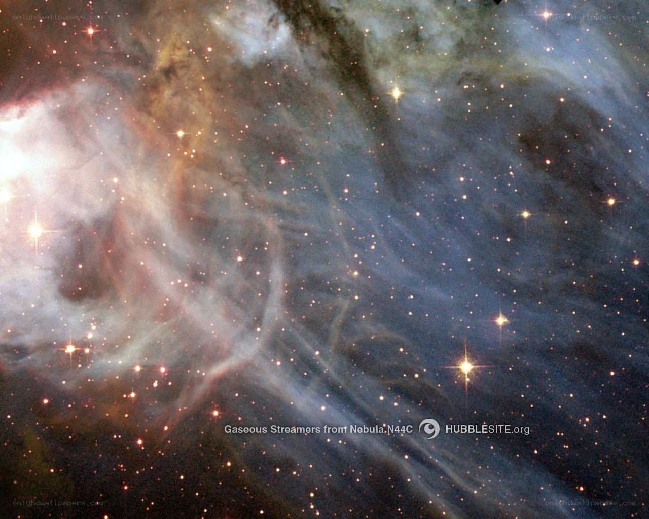 Gaseous Streamers from Nebula N44C