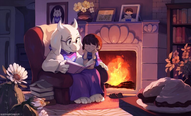 Gaster and Child in Chair