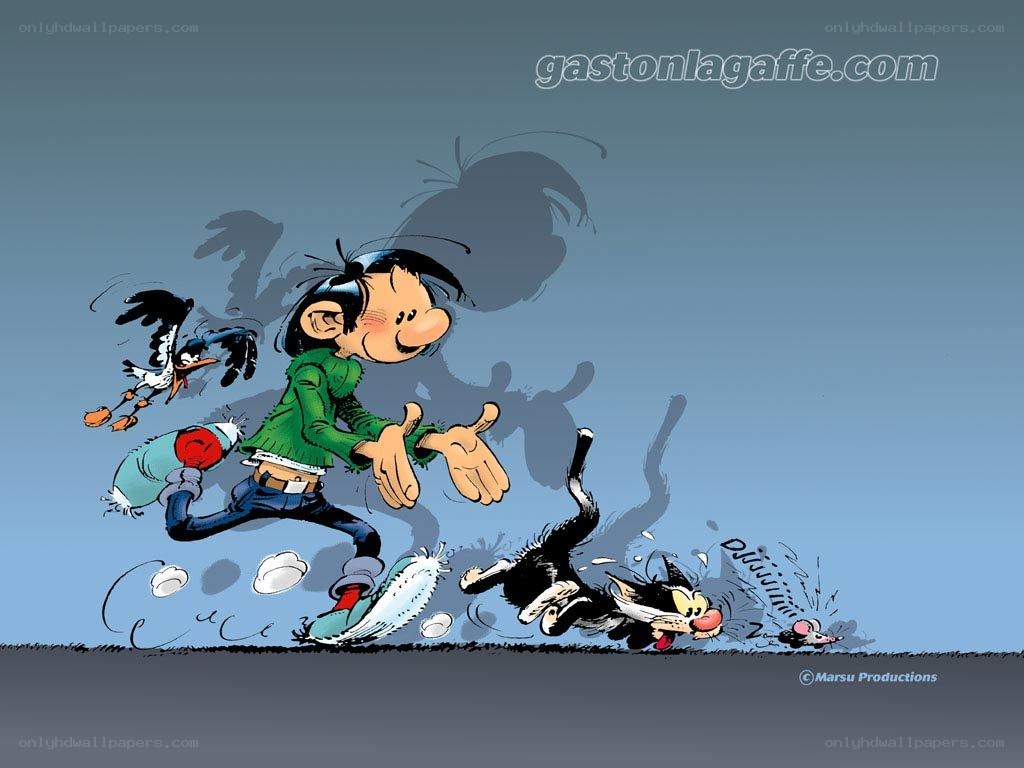 Gaston Lagaffe running
