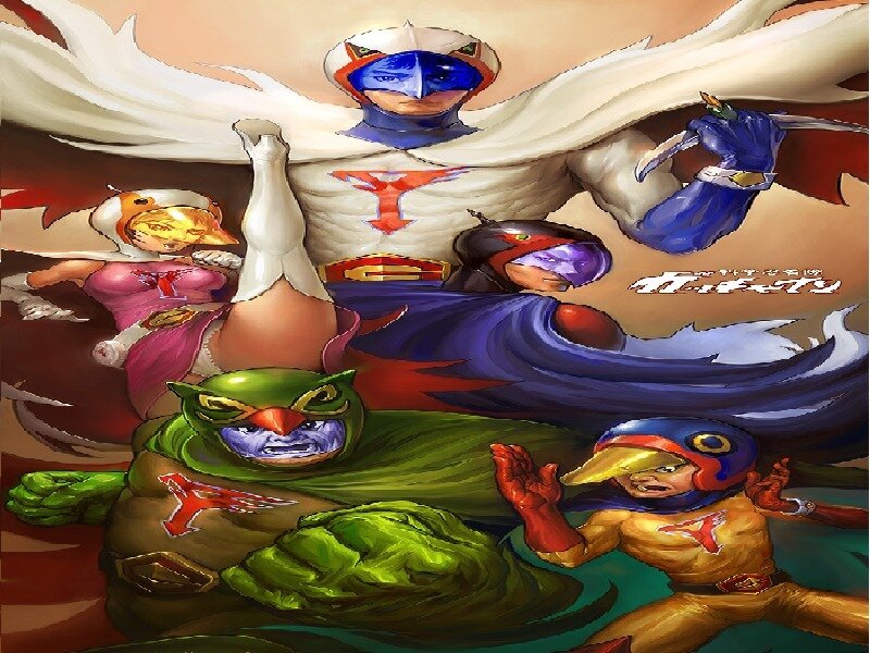 Gatchaman team artwork