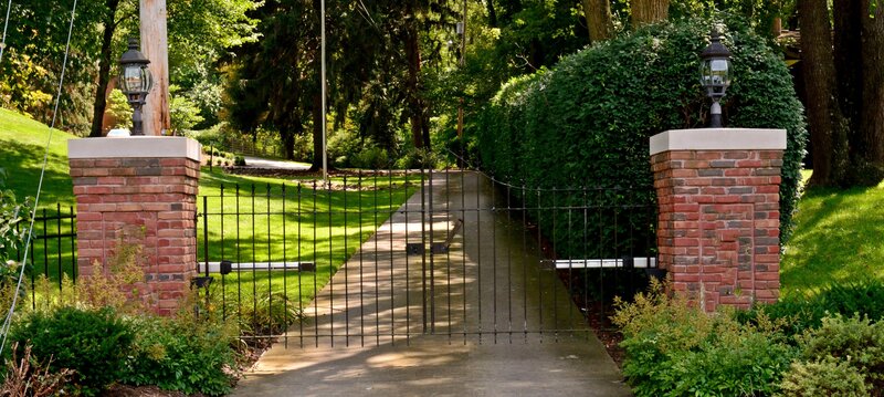 Gated Driveway Entrance