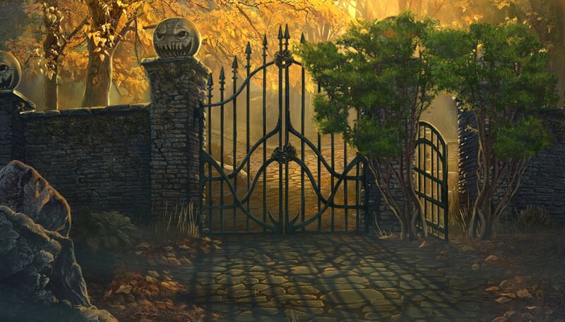 Gated Entrance in Autumn