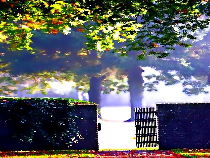 Gated Entrance in Park