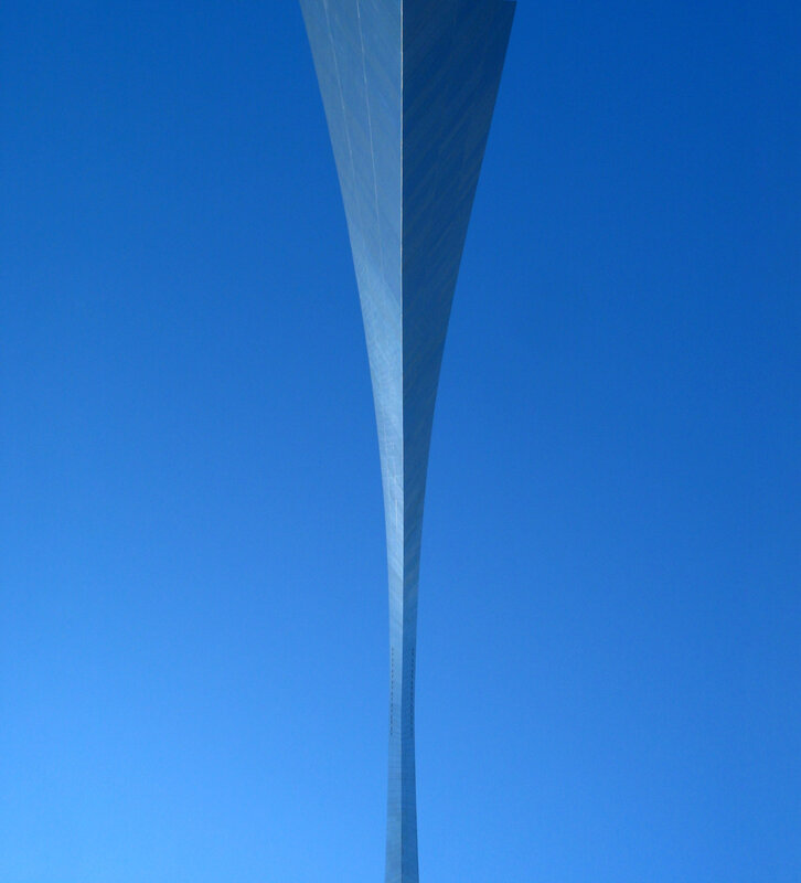 Gateway Arch against blue sky