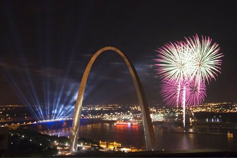 Gateway Arch Fireworks