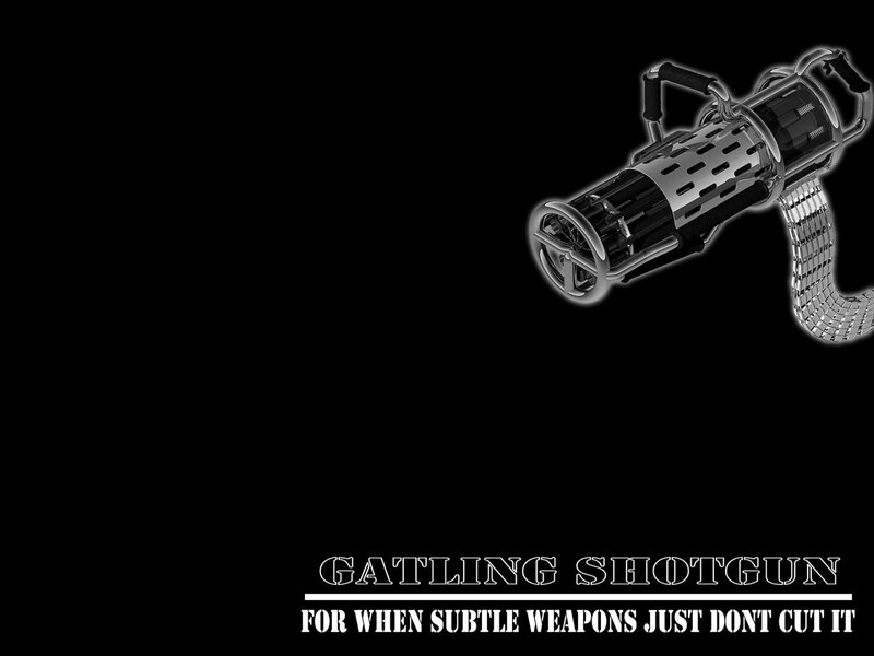 Gatling Shotgun Weapon