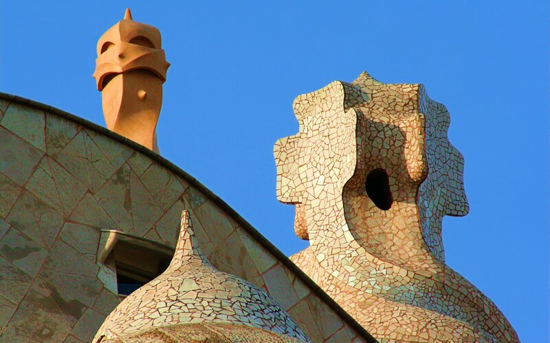 Gaudi's architectural sculptures