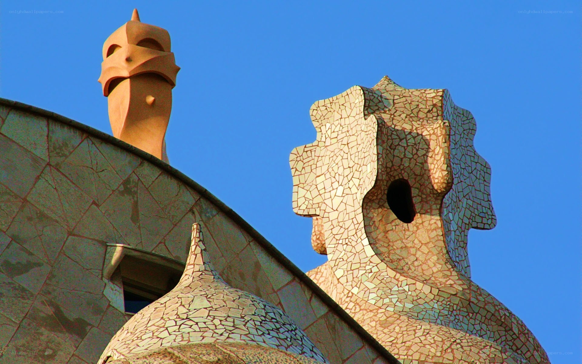 Gaudi's architectural sculptures