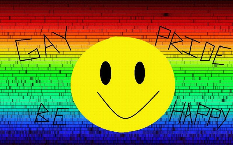 Gay Pride smiley face