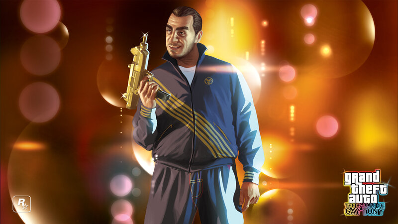 Gay Tony with golden gun