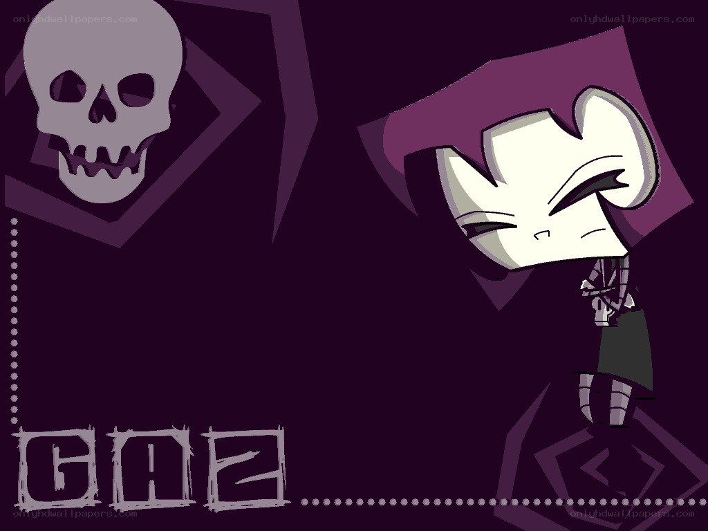 Gaz character with skull