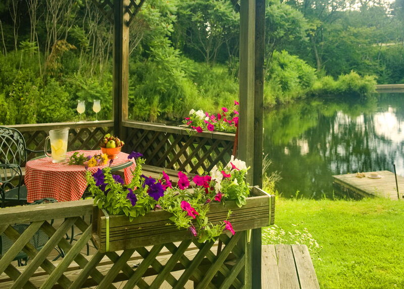 Gazebo by a Pond