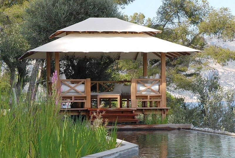 Gazebo by the pool