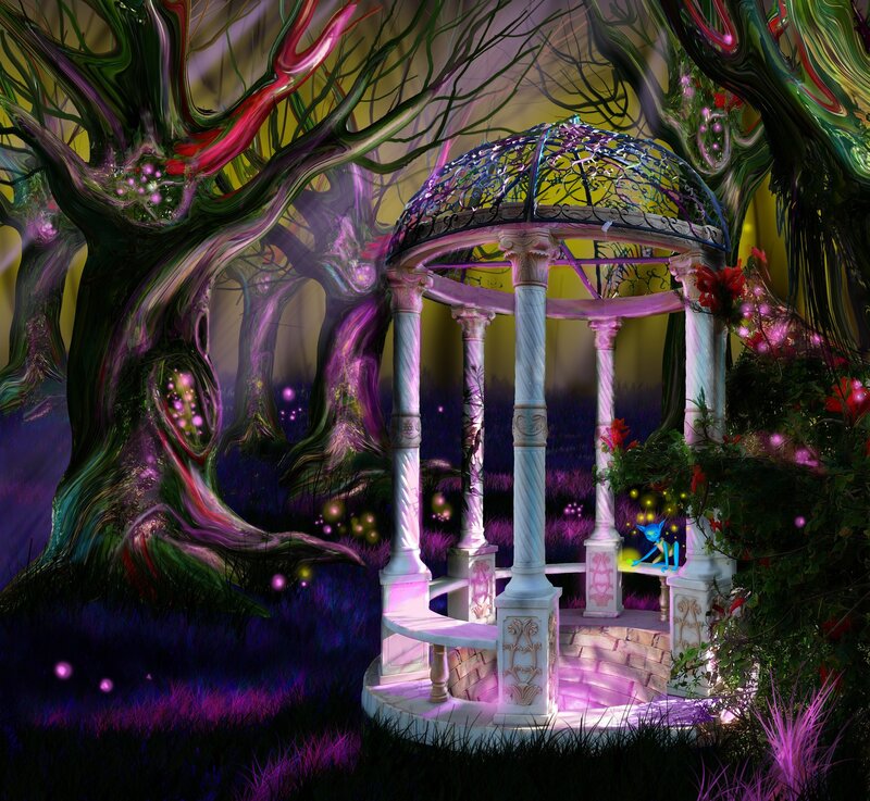 Gazebo in Enchanted Forest
