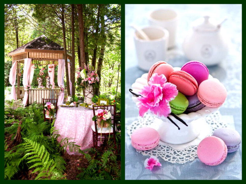Gazebo in Forest — Pink