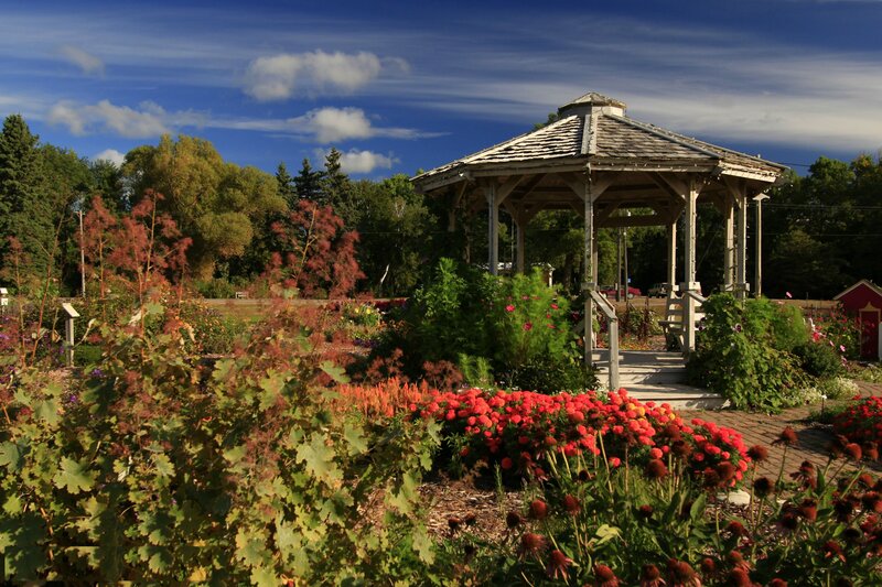 Gazebo in Garden — Blue
