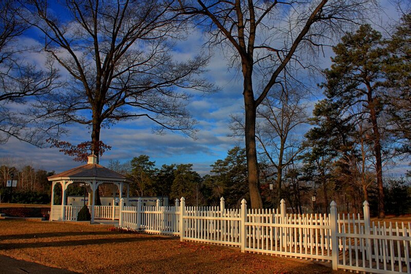 Gazebo in Park — Blue