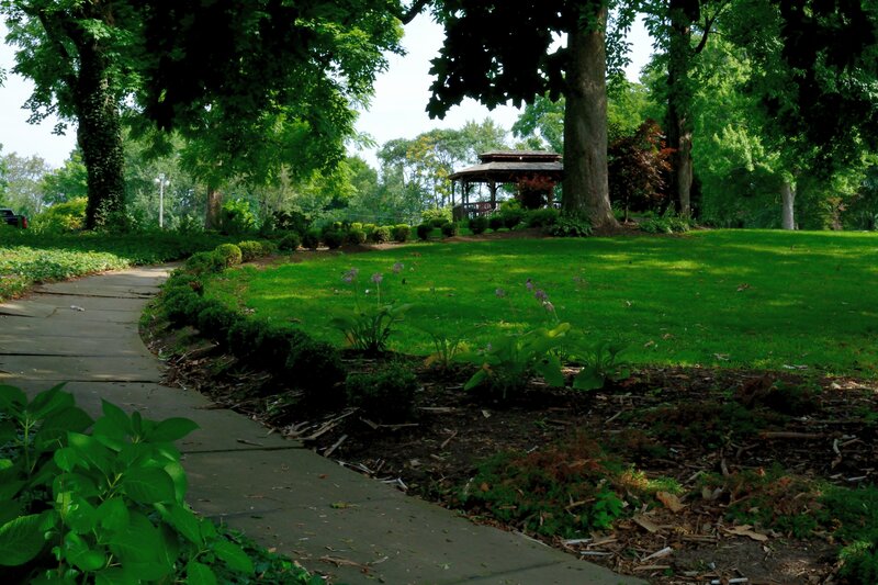 Gazebo in Park — Green, Serene, Afternoon