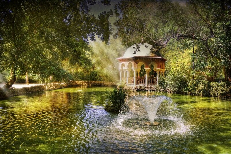 Gazebo in Park Pond