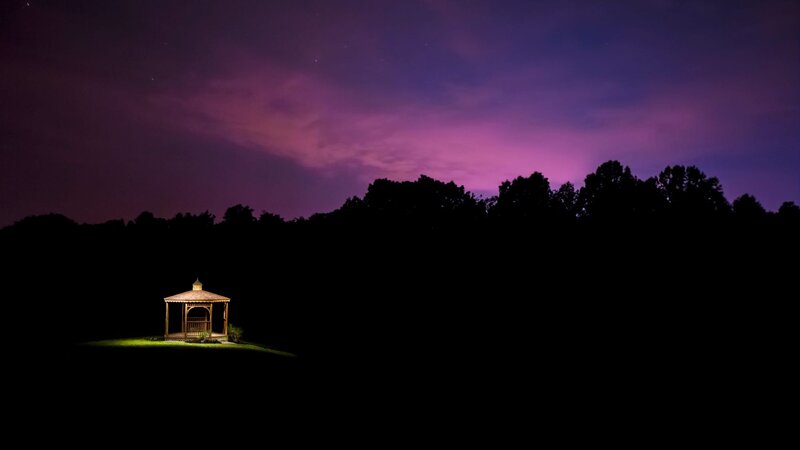 Gazebo in Park — Purple