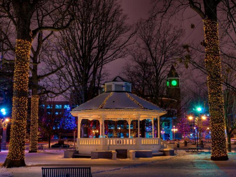 Gazebo in Snow — White