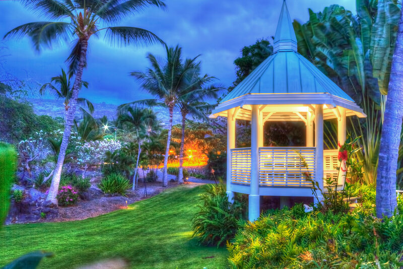 Gazebo in Tropical Garden