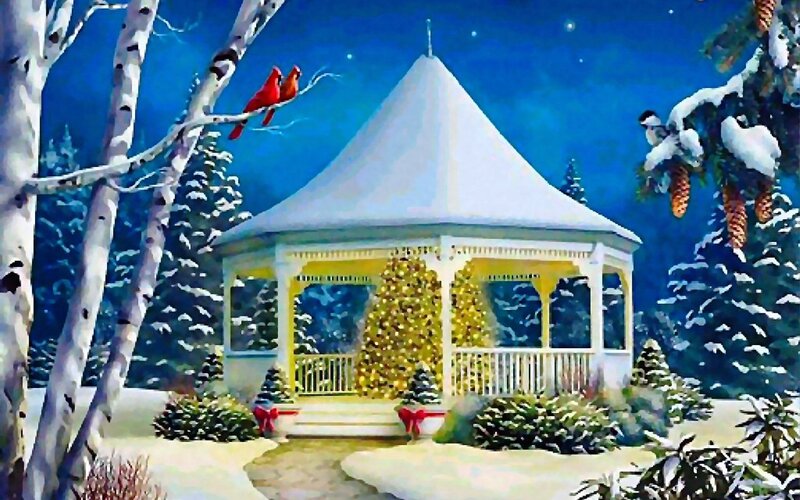 Gazebo in Winter