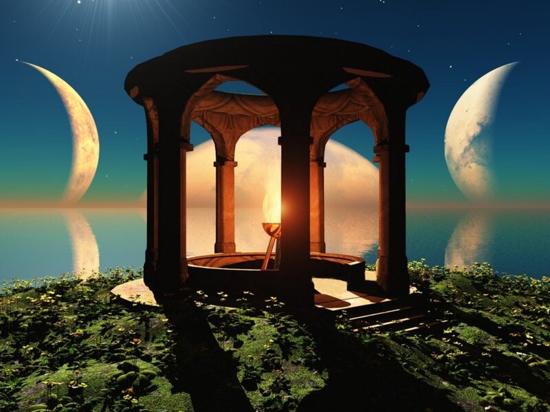 Gazebo on a Cliff