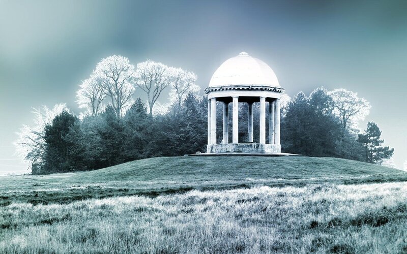 Gazebo on a Hill — Blue