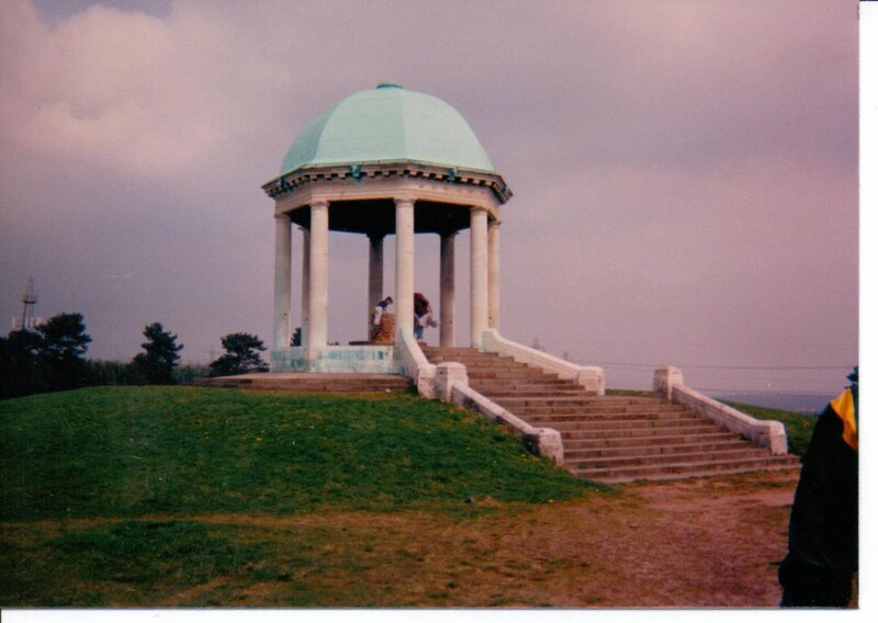 Gazebo on a Hill — Green, Overcast