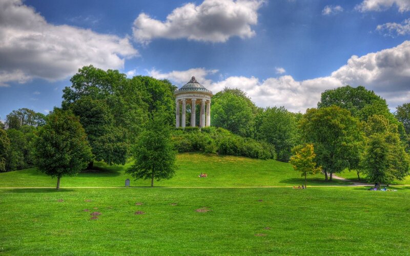 Gazebo on a Hill — Green, Serene