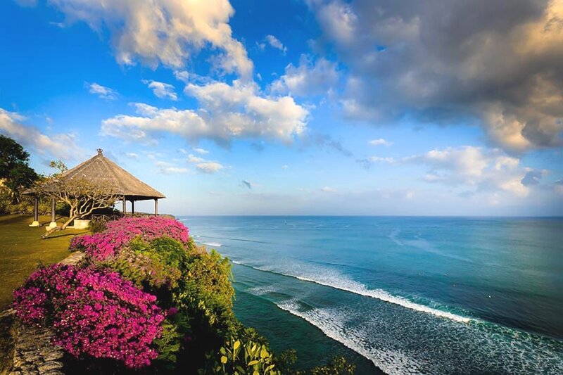 Gazebo on Cliff Overlooking Ocean