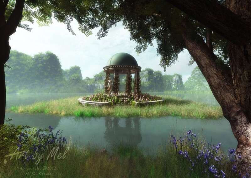 Gazebo on Island