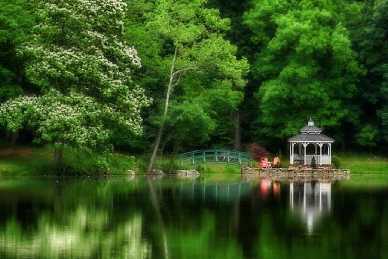 Gazebo on Lake Shore
