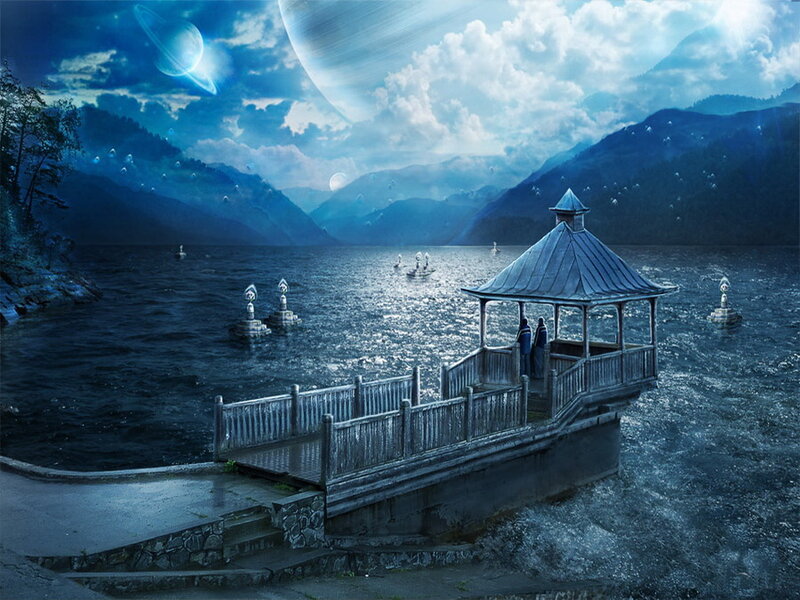 Gazebo on Lake