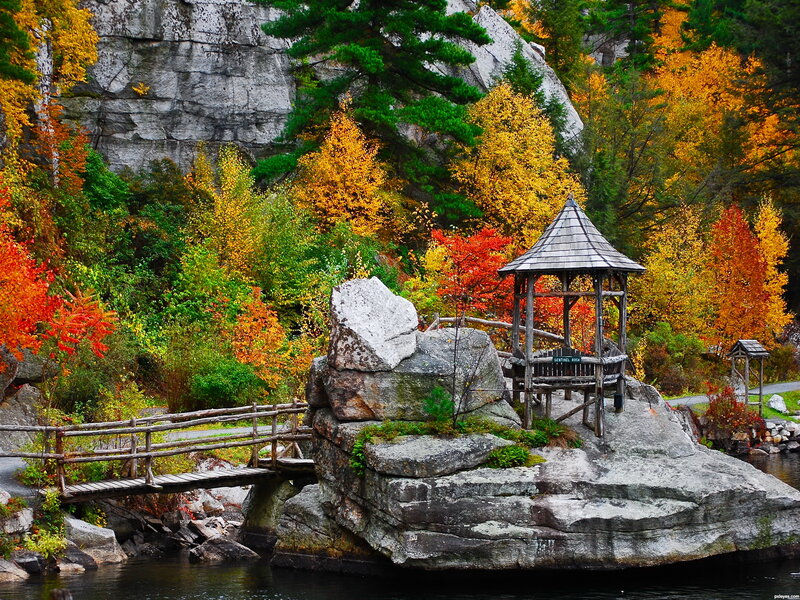 Gazebo on Rock Island