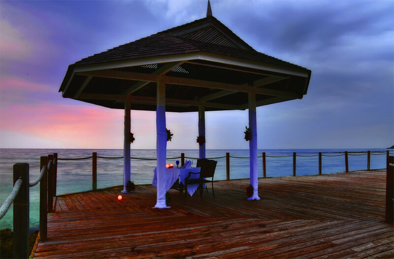 Gazebo on Wooden Deck